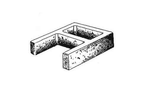 Concrete Block Precision 12x4x16 Open End Standard