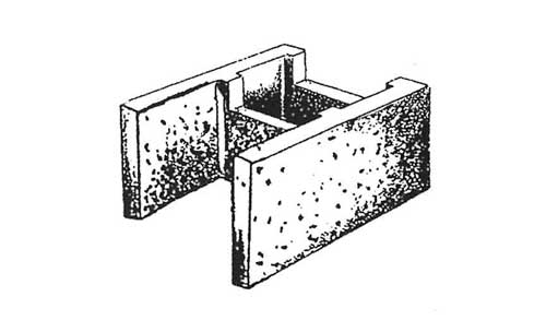 Concrete Block Precision 12x8x16 Open End Bond Beam