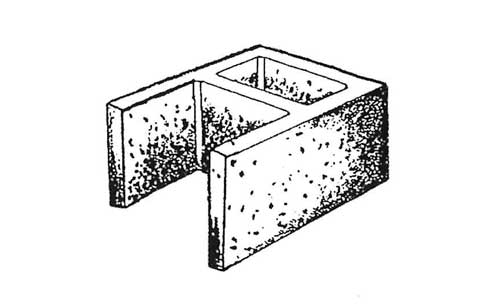 Concrete Block Regalstone 12x8x16 Open End Standard