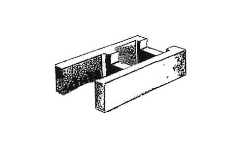 Concrete Block Precision 8x4x16 Open End Bond Beam