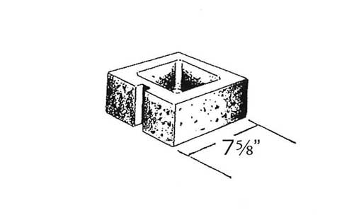 Concrete Block Regalstone 8x4x8 Half
