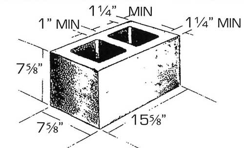 Concrete Block Precision 8x8x16 Standard