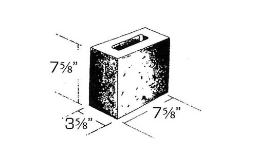 Concrete Block Precision Veneer 4x8x8 Half