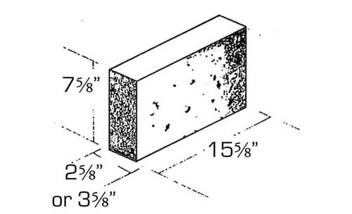 Concrete Block Regalstone Veneer Solid 4in and 3in high