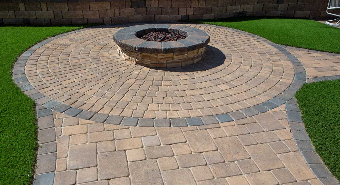 Concrete Paver Circle Pattern - RCP Block & Brick