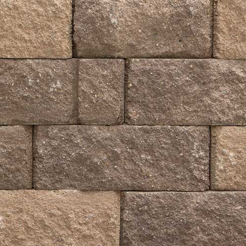 Keystone Verazzo 4-Face Retaining Wall Block Brownstone
