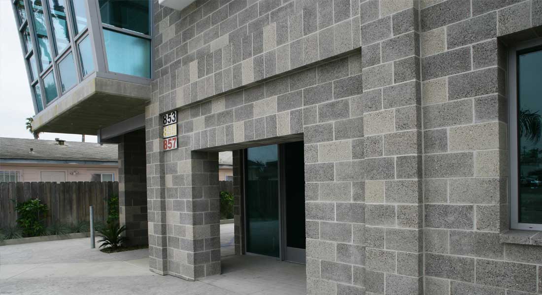 Regalstone Ground Face Concrete Block CMU commercial building