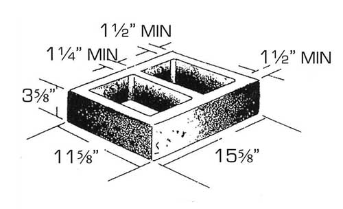 Concrete Block Precision 12x4x16 Standard