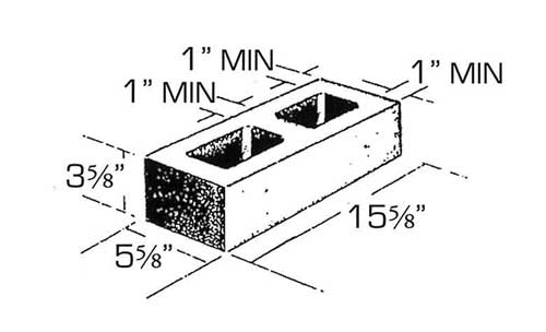 Concrete Block Precision 6x4x16 Standard