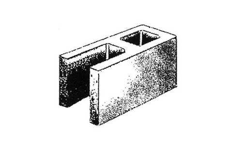 Concrete Block Shotblast 6x8x16 Open End Standard