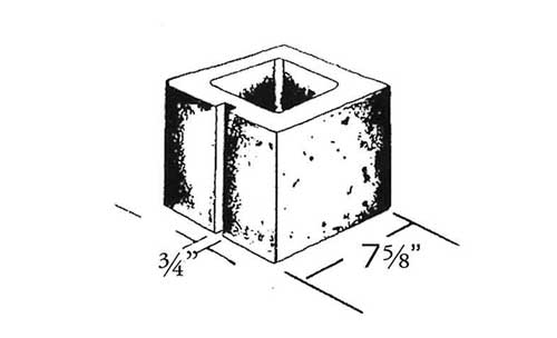 Concrete Block Precision 8x8x8 Half