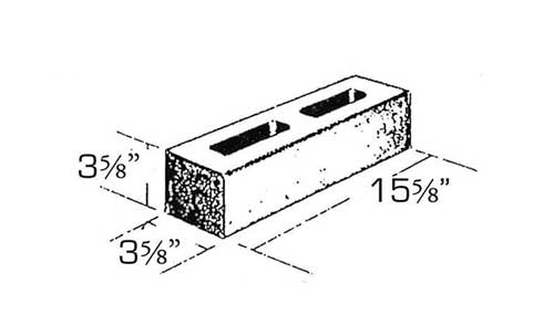 Concrete Block Precision Veneer 4x4x16 Standard