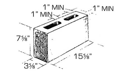 Concrete Block Precision Veneer 4x8x16 Standard