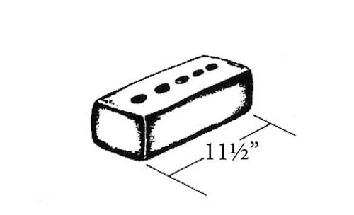 Concrete Block Slump 4x4x12 Corner