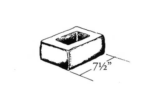 Concrete Block Slump 6x4x8 Half