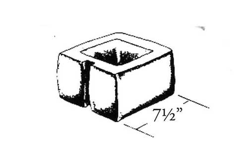 Concrete Block Slump 8x6x8 Half