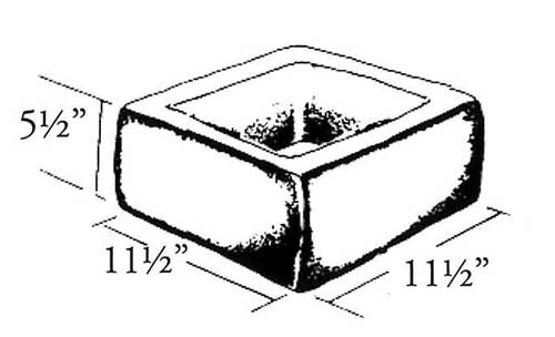 Concrete Block Slump Column 12x6x12