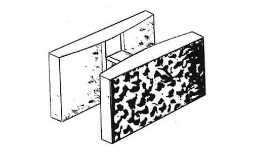 Concrete Block Splitface 10x8x16 Double Open End Bond Beam