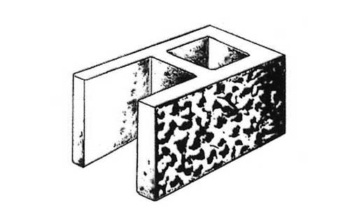 Concrete Block Splitface 10x8x16 Open End