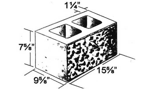 Concrete Block Splitface 10x8x16 Standard