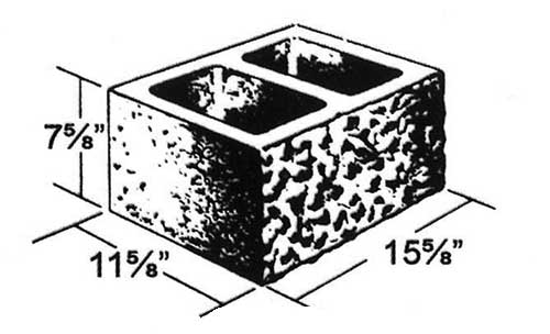 Concrete Block Splitface 12x8x16 Standard