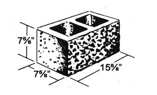 Concrete Block Splitface 8x8x16 Standard