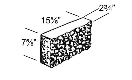 Concrete Block Splitface 3x8x16 Veneer