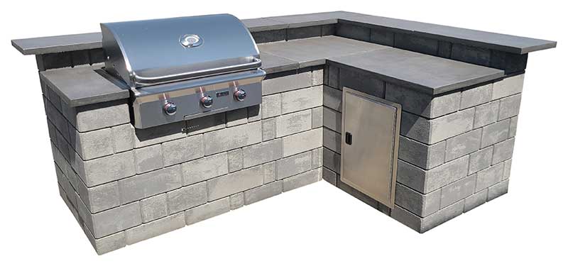 Stonegate Barbecue Island with Grill
