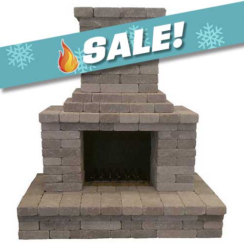 Bella Vista Semplice Outdoor Fireplace Kit