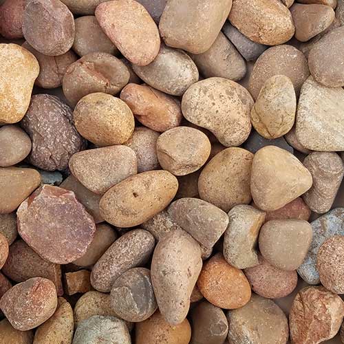 Sienna Pebble Medium Rock Ground Cover