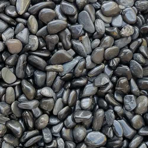 Ultra Polished Pebbles Black Small Rock