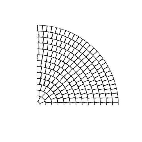 Concrete Paver Circle Pattern Fan Pattern