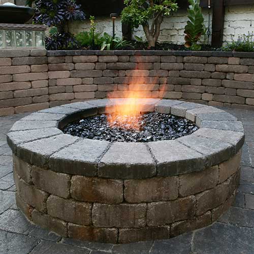 Outdoor Fire Kits Pits, Crystal Fire Pit Kit