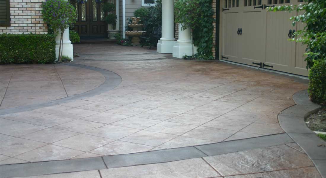 Silica Sheild Concrete Masonry Stained Driveway