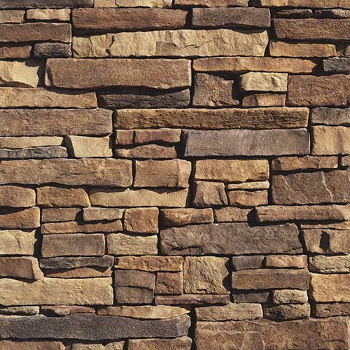 Eldorado Russett Mountain Ledge Panels Manufactured Thin Stone Veneer