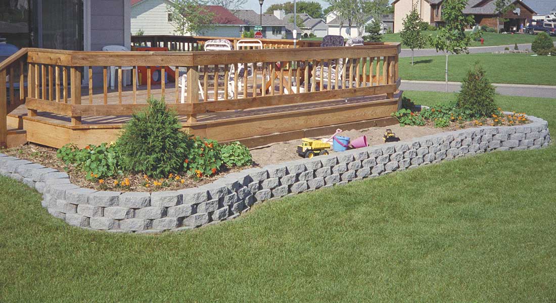 Keystone Garden Wall Retaining, How To Garden Wall Blocks