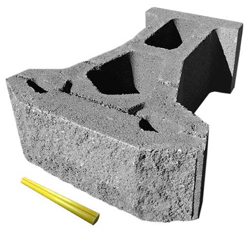 Keystone Standard III Retaining Wall Block Pieces