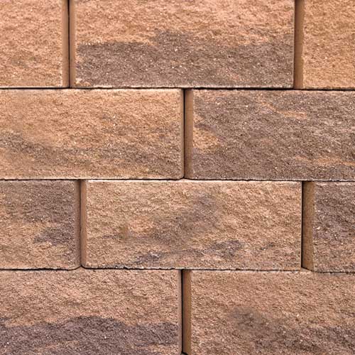 Keystone CompacIII Straight-Face Retaining Wall Block Brownstone
