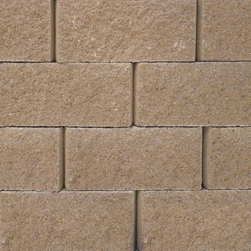 Keystone CompacIII Straight-Face Retaining Wall Block Tan