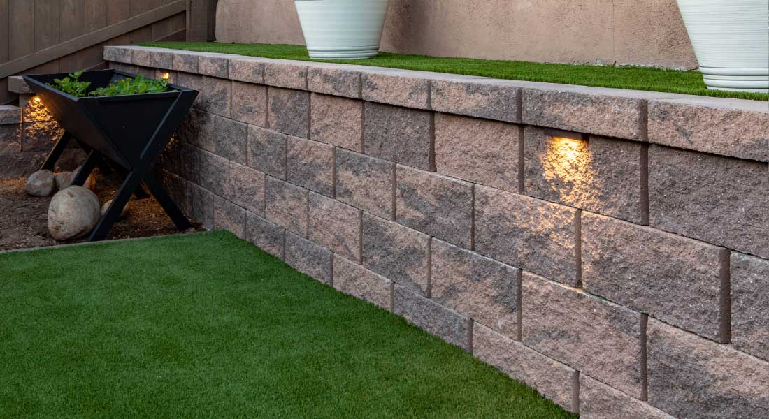 Keystone Retaining Wall Blocks Straight-Face Retaining Wall
