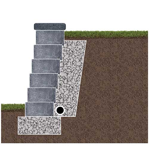Retaining Wall Lip Connection Diagram