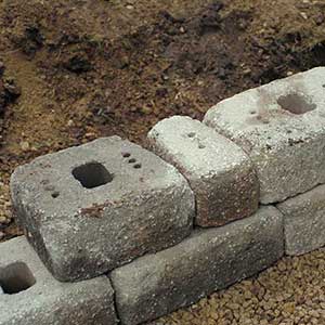 Retaining Wall Block With Pins